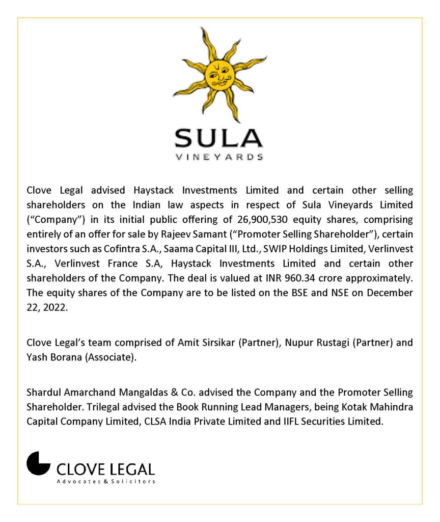 Sula Vineyards Clove Legal